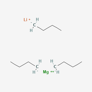 molecular formula C12H27LiMg B12337577 Tri-N-butyllithium magnesate, 0.7M IN & 