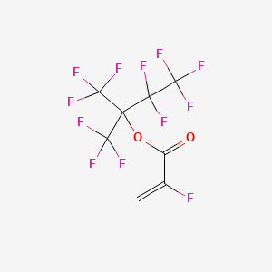 molecular formula C8H2F12O2 B12337603 [2,2,3,3,3-Pentafluoro-1,1-bis(trifluoromethyl)propyl] 2-fluoroprop-2-enoate 