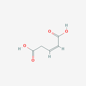 molecular formula C5H6O4 B1233761 顺-戊二烯二酸 CAS No. 505-36-2