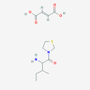 2-amino-3-methyl-1-(1,3-thiazolidin-3-yl)pentan-1-one;(E)-but-2-enedioic acid