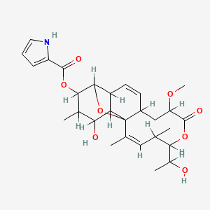 molecular formula C28H37NO8 B1233764 那根菌素 CAS No. 70695-02-2