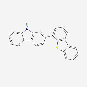 molecular formula C24H15NS B12337654 2-(Dibenzothiophen-4-yl)carbazol 