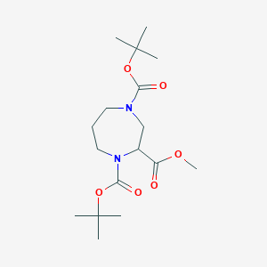 1,4-Di-tert-butyl 2-methyl 1,4-diazepane-1,2,4-tricarboxylate