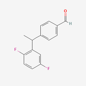 4-(1-(2,5-Difluorophenyl)ethyl)benzaldehyde