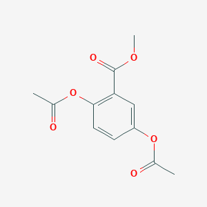 molecular formula C12H12O6 B12337677 Benzoic acid, 2,5-bis(acetyloxy)-, methyl ester CAS No. 33757-85-6