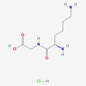 (S)-2-(2,6-Diaminohexanamido)acetic acid hydrochloride