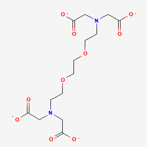 molecular formula C14H20N2O10-4 B1233769 乙二醇双(2-氨基乙基)四乙酸 