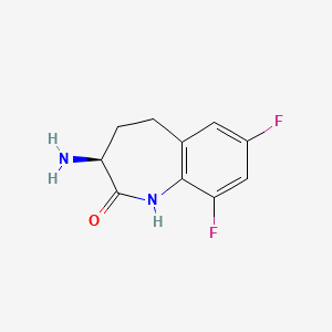 (3S)-3-amino-7,9-difluoro-1,3,4,5-tetrahydro-1-benzazepin-2-one