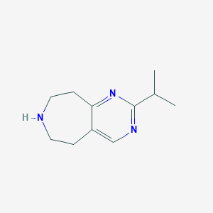 2-(Propan-2-yl)-5H,6H,7H,8H,9H-pyrimido[4,5-d]azepine