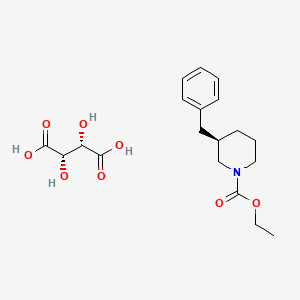 ethyl (R)-3-benzylpiperidine-1-carboxylate (2S,3S)-2,3-dihydroxysuccinate