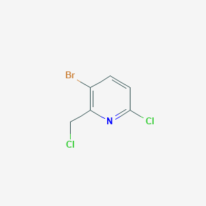 molecular formula C6H4BrCl2N B12337736 3-Bromo-6-chloro-2-(chloromethyl)pyridine 