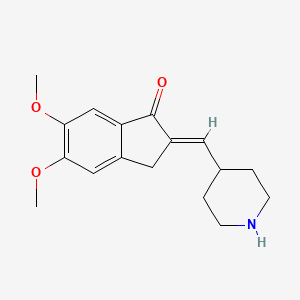 5,6-Dimethoxy-2-(piperidin-4-yl)methyleneindan-1-one