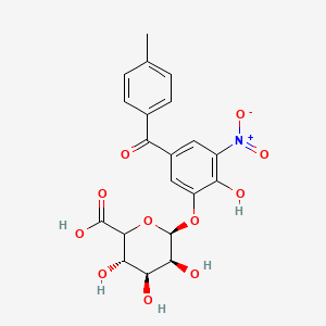 molecular formula C20H19NO11 B12337772 Tolcapone 3-beta-D-Glucuronide 