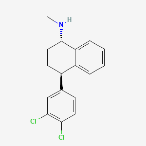 molecular formula C17H17Cl2N B1233778 (1S,4R)-4-(3,4-二氯苯基)-N-甲基-1,2,3,4-四氢萘-1-胺 