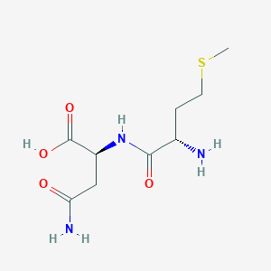 molecular formula C9H17N3O4S B12337783 H-Met-asn-OH 