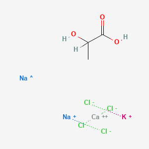 molecular formula C3H6CaCl4KNa2O3 B1233783 Ringer's lactate CAS No. 8022-63-7