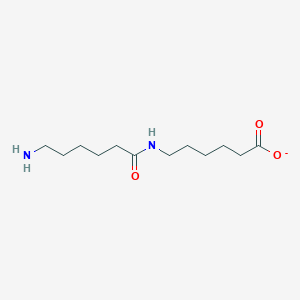 molecular formula C12H23N2O3- B1233789 6-(6-氨基己酰胺)己酸 