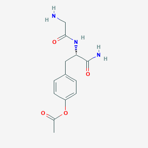 [4-[(2S)-3-amino-2-[(2-aminoacetyl)amino]-3-oxopropyl]phenyl] acetate