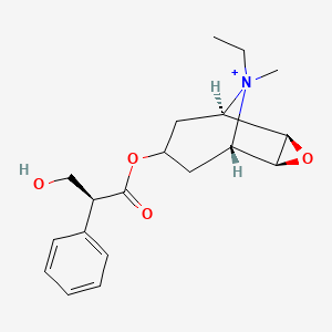 molecular formula C19H26NO4+ B1233792 Oxitropium CAS No. 99571-64-9