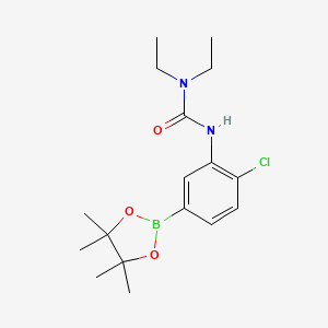 3-(2-Chloro-5-(4,4,5,5-tetramethyl-1,3,2-dioxaborolan-2-yl)phenyl)-1,1-diethylurea