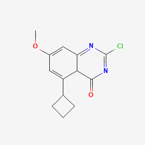 2-chloro-5-cyclobutyl-7-methoxy-4aH-quinazolin-4-one