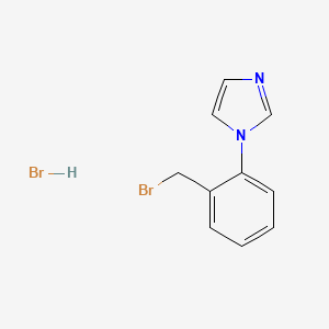 molecular formula C10H10Br2N2 B12337968 1-(2-(Bromomethyl)phenyl)-1H-imidazole hydrobromide 