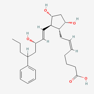 molecular formula C26H38O5 B1233797 17-Phenylprostaglandin F2alpha CAS No. 55582-75-7