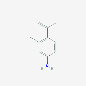 molecular formula C10H13N B12337981 3-Methyl-4-(prop-1-en-2-yl)aniline 