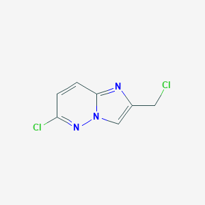 molecular formula C7H5Cl2N3 B123380 6-Chloro-2-(chloromethyl)imidazo[1,2-b]pyridazine CAS No. 154578-23-1