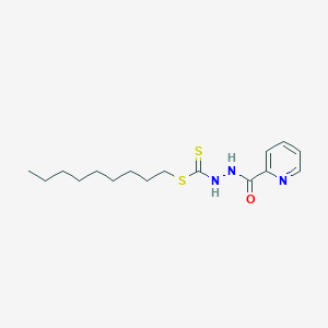 molecular formula C16H25N3OS2 B1233803 Nonyl 3-picolinoyldithiocarbazate CAS No. 63504-39-2