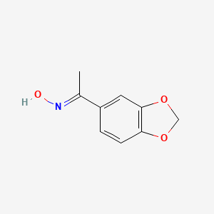 molecular formula C9H9NO3 B12338038 (E)-1-(benzo[d][1,3]dioxol-5-yl)ethan-1-one oxime 