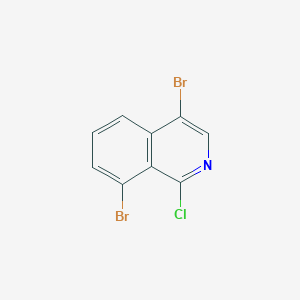 molecular formula C9H4Br2ClN B12338086 4,8-Dibromo-1-chloroisoquinoline 