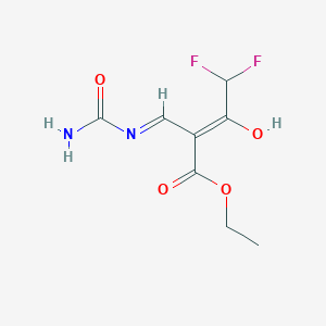 ethyl (Z)-2-[(E)-carbamoyliminomethyl]-4,4-difluoro-3-hydroxybut-2-enoate