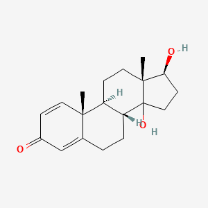 molecular formula C19H26O3 B1233811 14,17-Dihydroxyandrosta-1,4-dien-3-one 