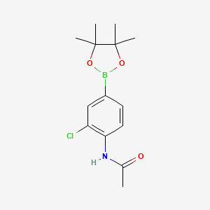 N-(2-chloro-4-(4,4,5,5-tetramethyl-1,3,2-dioxaborolan-2-yl)phenyl)acetamide