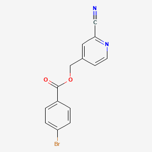 molecular formula C14H9BrN2O2 B12338168 (2-Cyanopyridin-4-yl)methyl 4-bromobenzoate 