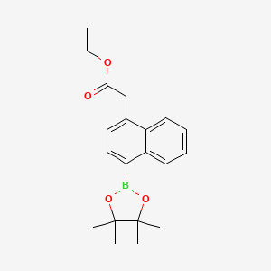 Ethyl 2-(4-(4,4,5,5-tetramethyl-1,3,2-dioxaborolan-2-yl)naphthalen-1-yl)acetate