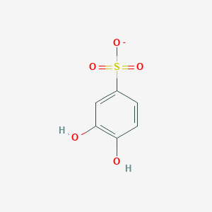 molecular formula C6H5O5S- B1233820 3,4-Dihydroxybenzenesulfonate 