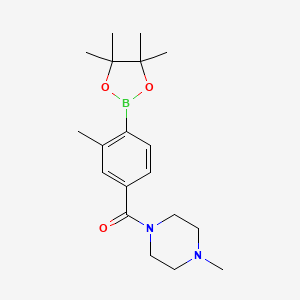 (4-methyl-1-piperazinyl)[3-methyl-4-(4,4,5,5-tetramethyl-1,3,2-dioxaborolan-2-yl)phenyl]Methanone