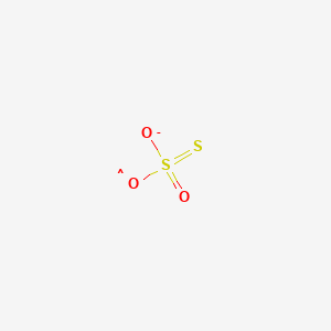 molecular formula O3S2- B1233823 trioxidosulfidosulfate(S--S)(.1-) 