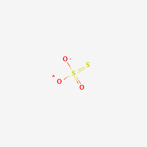 molecular formula O3S2- B1233823 三氧化硫代硫酸盐(S--S)(.1-) 