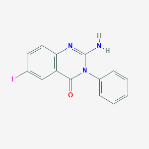 2-Amino-6-iodo-3-phenylquinazolin-4(3H)-one