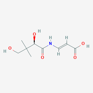 molecular formula C9H15NO5 B1233826 (E)-3-[[(2R)-2,4-二羟基-3,3-二甲基丁酰]氨基]丙-2-烯酸 