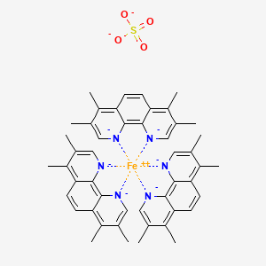 molecular formula C48H48FeN6O4S-6 B12338296 Iron(2+);3,4,7,8-tetramethyl-1,10-phenanthroline-1,10-diide;sulfate 