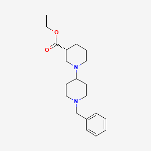 molecular formula C20H30N2O2 B1233831 ethyl (3R)-1-(1-benzylpiperidin-4-yl)piperidine-3-carboxylate 