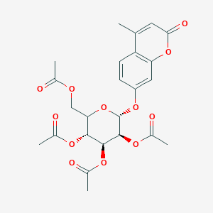 molecular formula C24H26O12 B12338312 [(3R,4S,5S,6R)-3,4,5-triacetyloxy-6-(4-methyl-2-oxochromen-7-yl)oxyoxan-2-yl]methyl acetate 