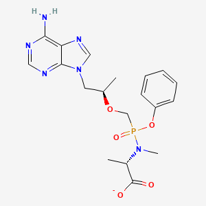 Methyl(((((R)-1-(6-amino-9H-purin-9-yl)propan-2-yl)oxy)methyl)(phenoxy)phosphoryl)-L-alaninate