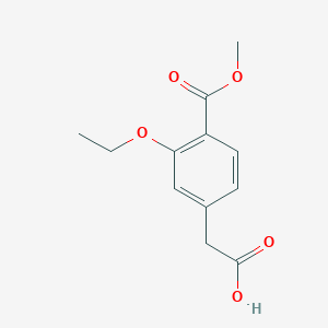 [3-Ethoxy-4-(methoxycarbonyl)phenyl]acetic acid