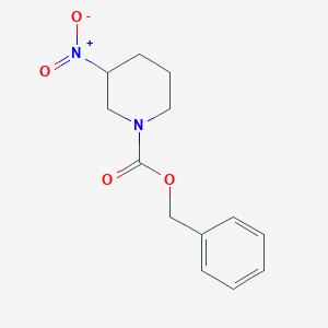 molecular formula C13H16N2O4 B12338382 Benzyl 3-nitropiperidine-1-carboxylate 