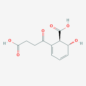 molecular formula C11H12O6 B1233844 2-(3-羧基丙酰基)-6-羟基-环己-2,4-二烯羧酸 